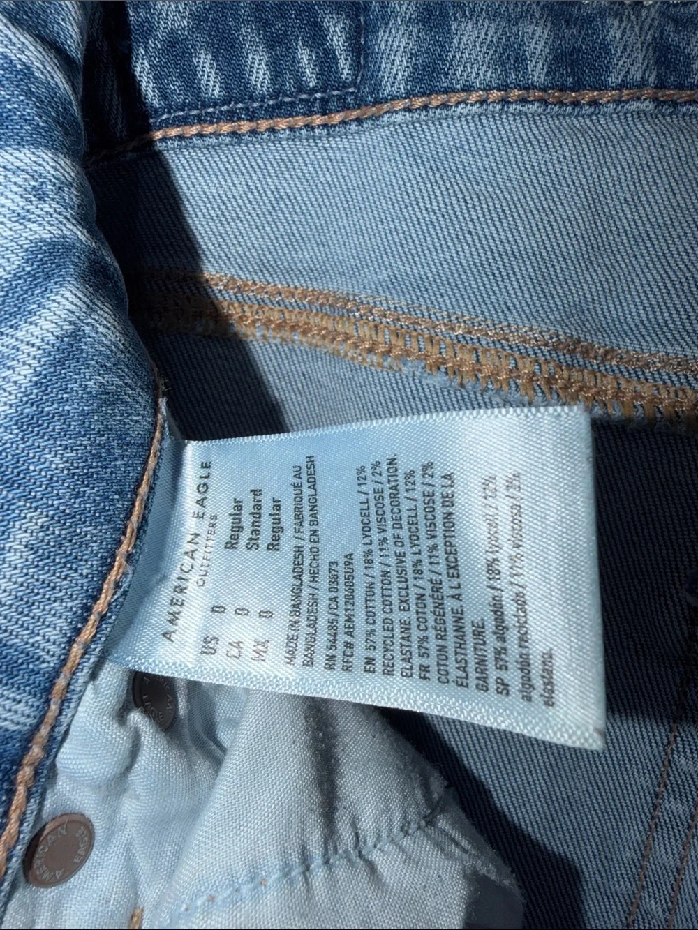 American Eagle Outfitters Jeans Denim Wide-Leg Curvy Baggy Stretch Cargo size 0